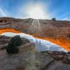 Morning Sunstar at Mesa Arch