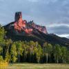 Last Light on Chimney Rock