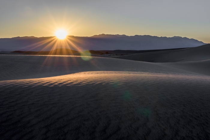 Sunrise on Mesquite Flat Dunes